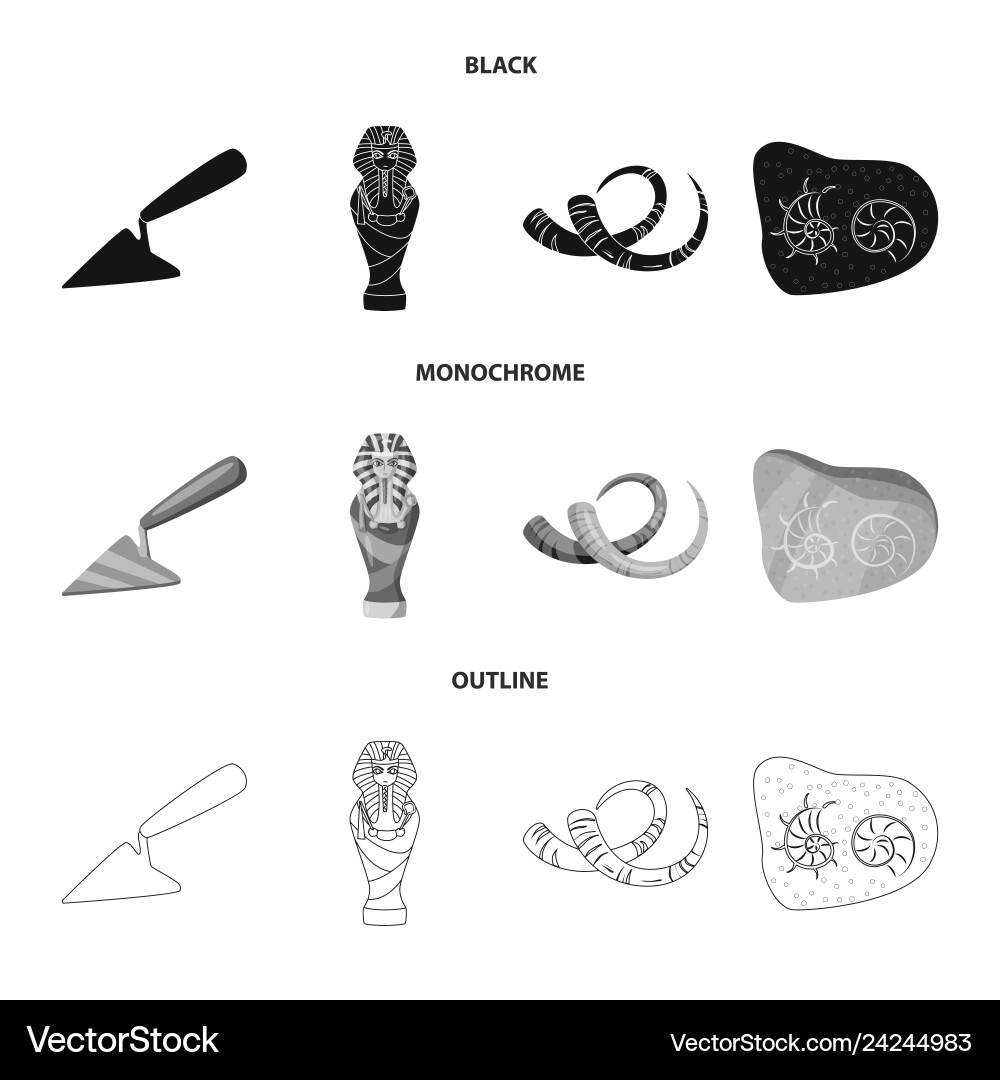 Isolated object of story and items sign Vector Image