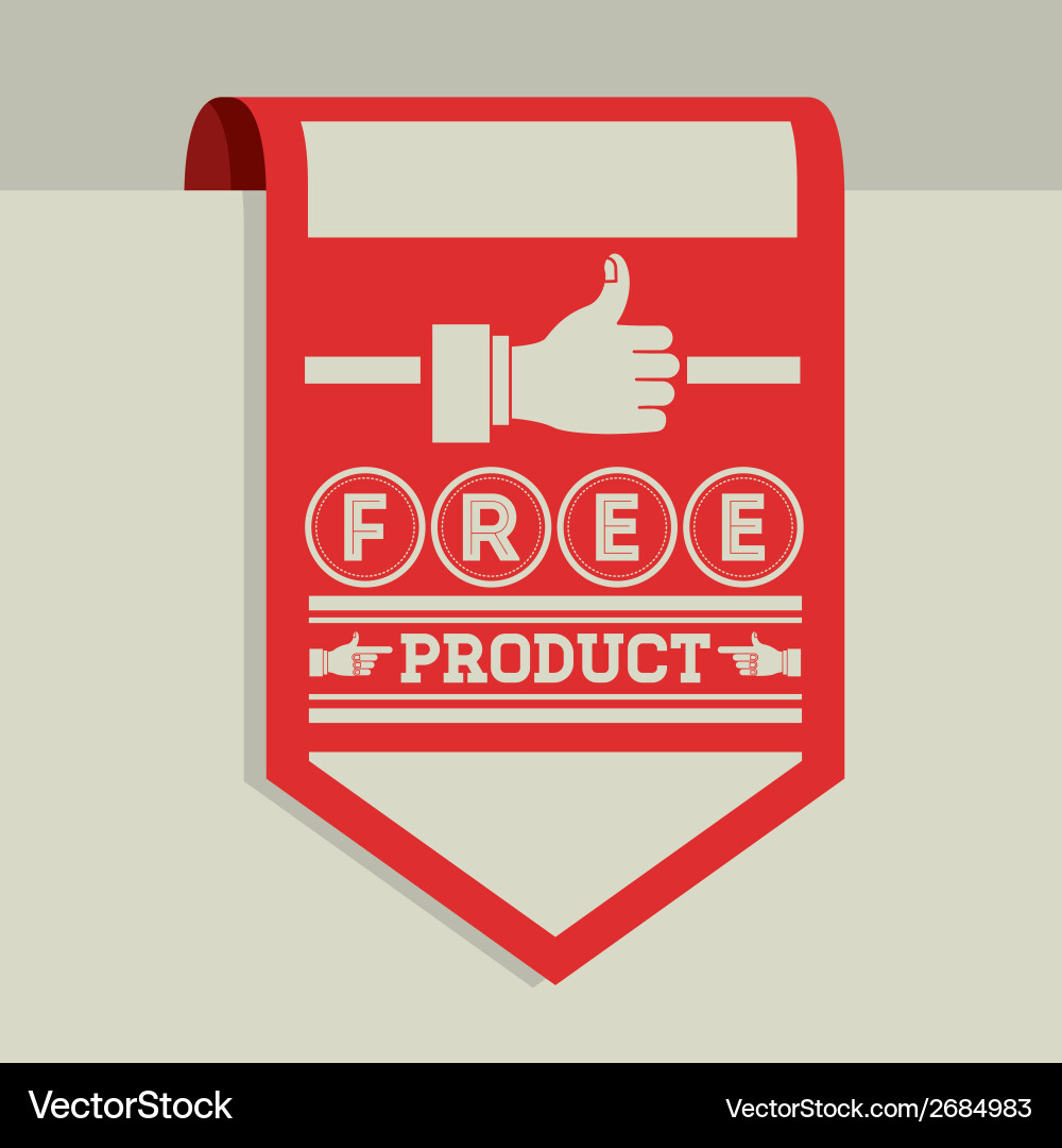 Label design over beige background Vector Image