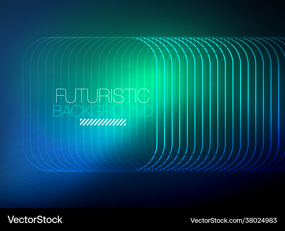 Neon color square shape lines abstract background Neon color square shape lines abstract background Vector Image