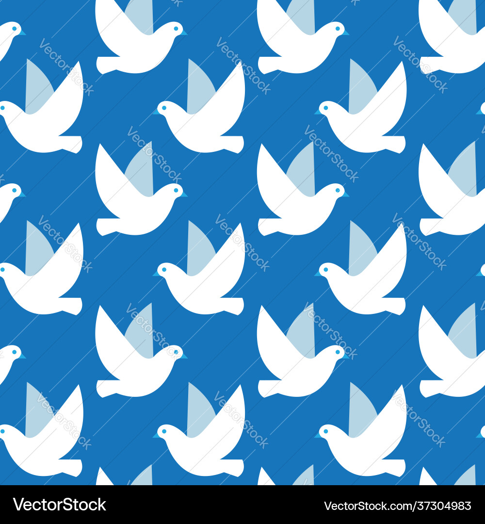 Seamless pattern with birds simple texture Seamless pattern with birds simple texture Vector Image