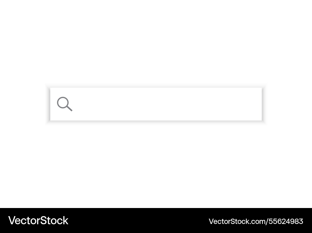 Search bar template minimalistic input field Vector Image