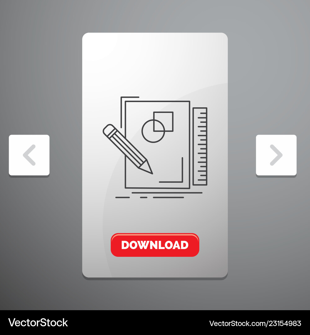 Sketch sketching design draw geometry line icon vector image