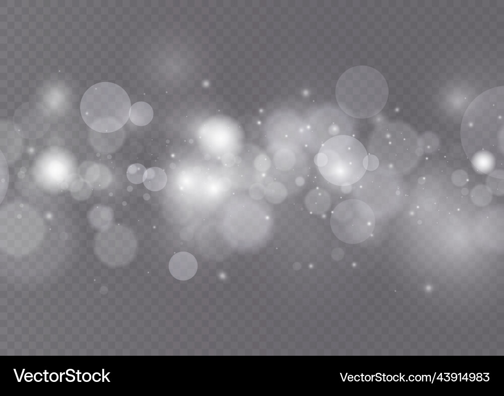 Sparkling Light Bokeh Effect Vector Image