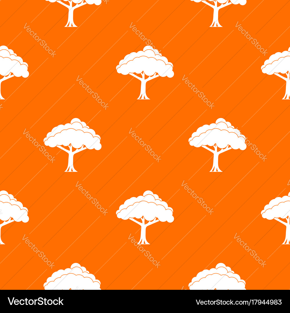 Tree pattern seamless vector image