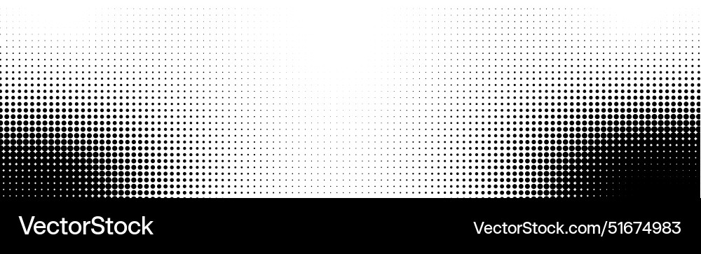 Wave halftone pattern dots background Vector Image