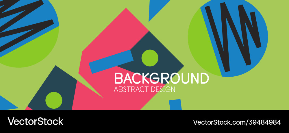 Geometric Block Background vector image