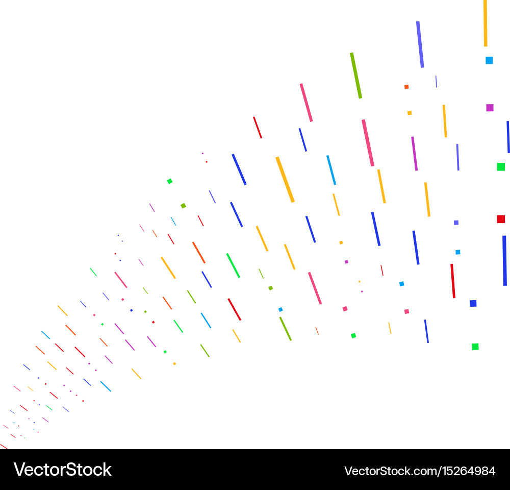 Source stream of lines and dots Vector Image