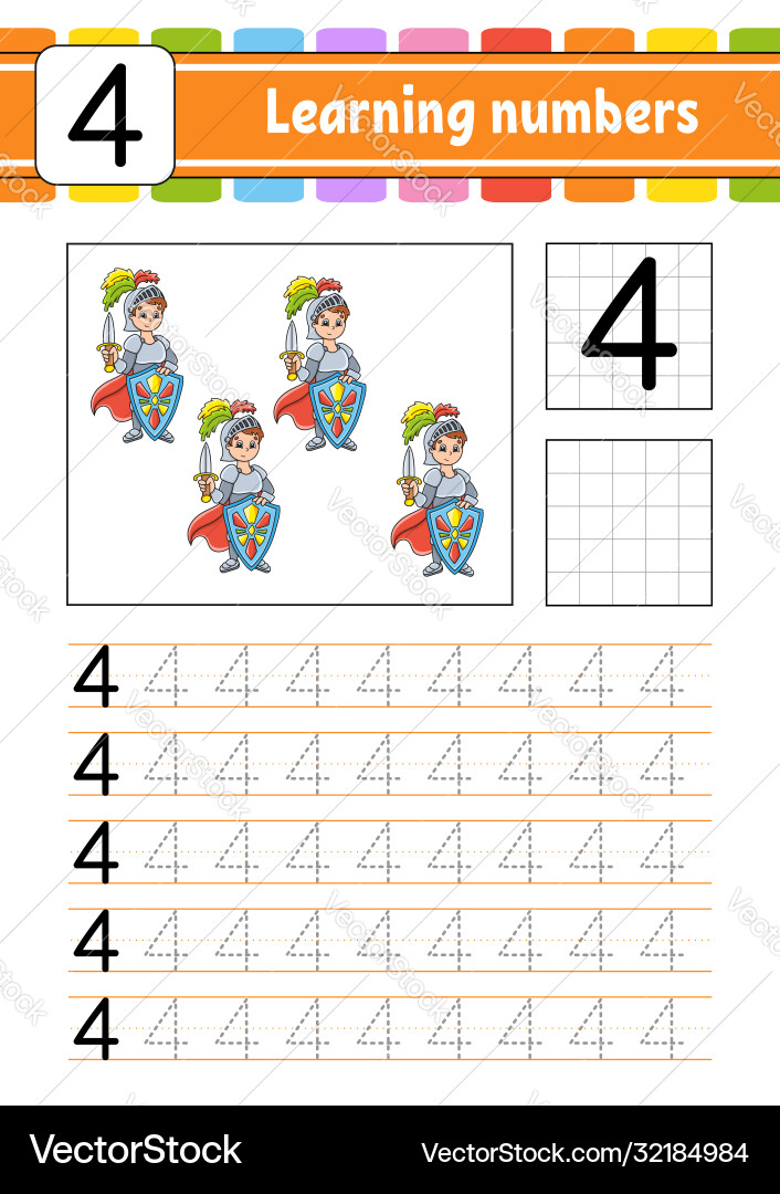 Trace and write handwriting practice learning Trace and write handwriting practice learning vector image