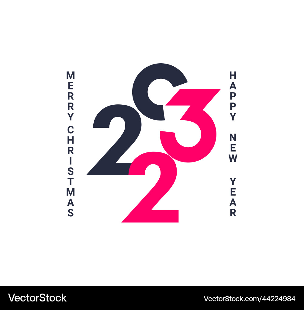 Web banner with numbers 2023 for new year Web banner with numbers 2023 for new year vector image