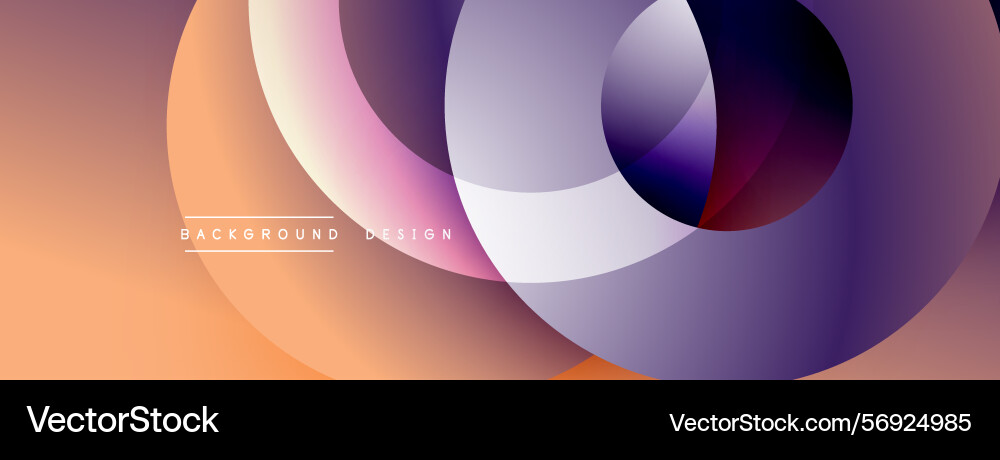 Abstract circles overlap creating vibrant Abstract circles overlap creating vibrant vector image