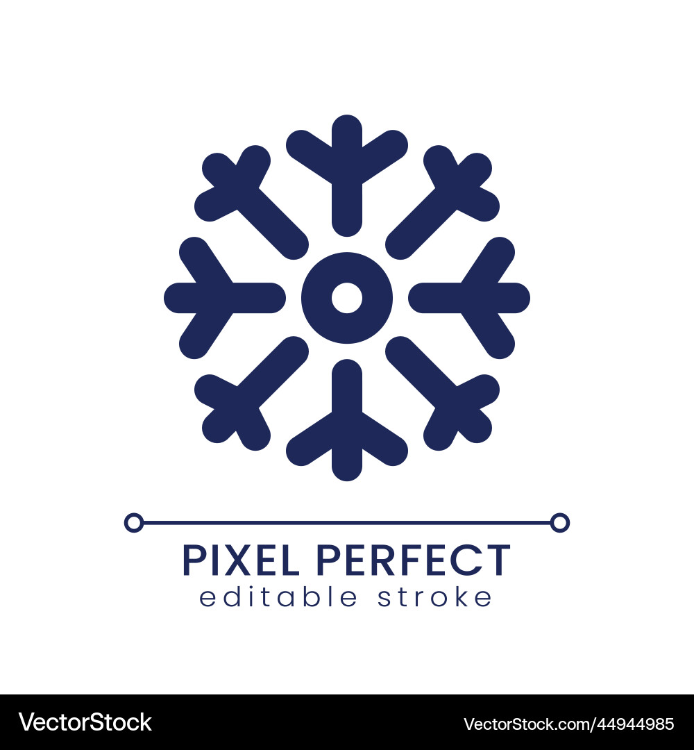 Air conditioning pixel perfect linear ui icon Air conditioning pixel perfect linear ui icon vector image