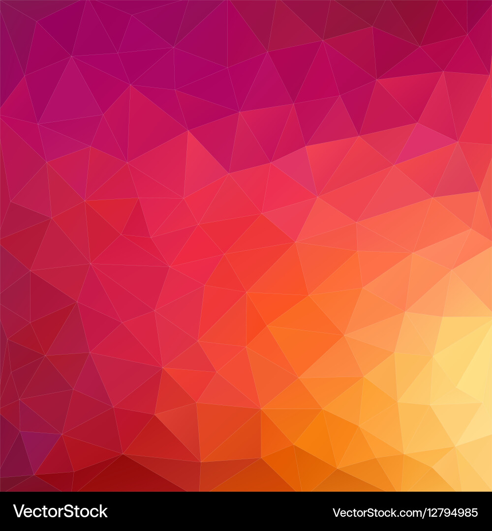 Background of geometric shapes retro triangle vector image