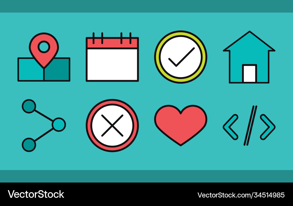 Benutzeroberfläche Webdesign und Entwicklung Vektorbild