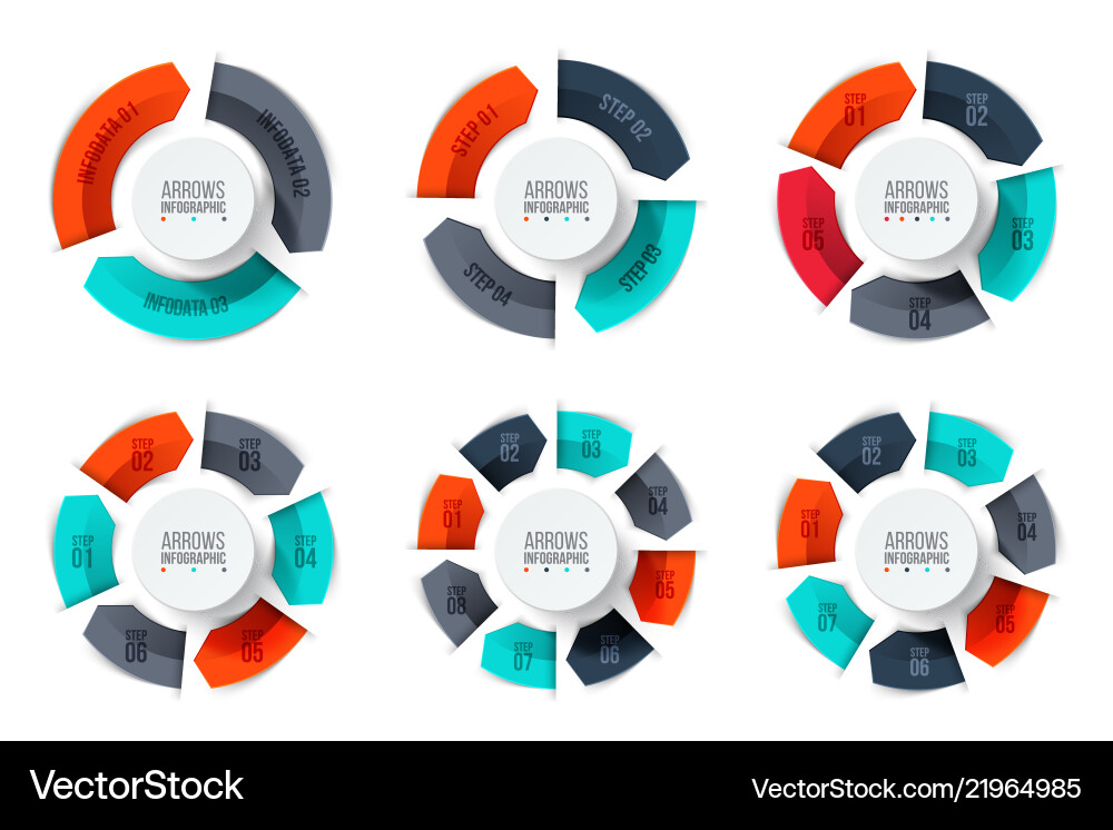 Business data visualization process chart Business data visualization process chart vector image