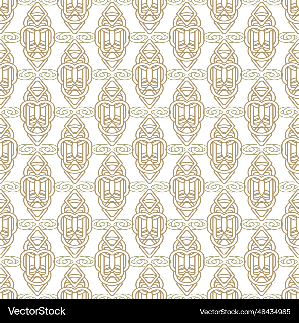 Celtic intricate lines chains seamless pattern Celtic intricate lines chains seamless pattern Vector Image