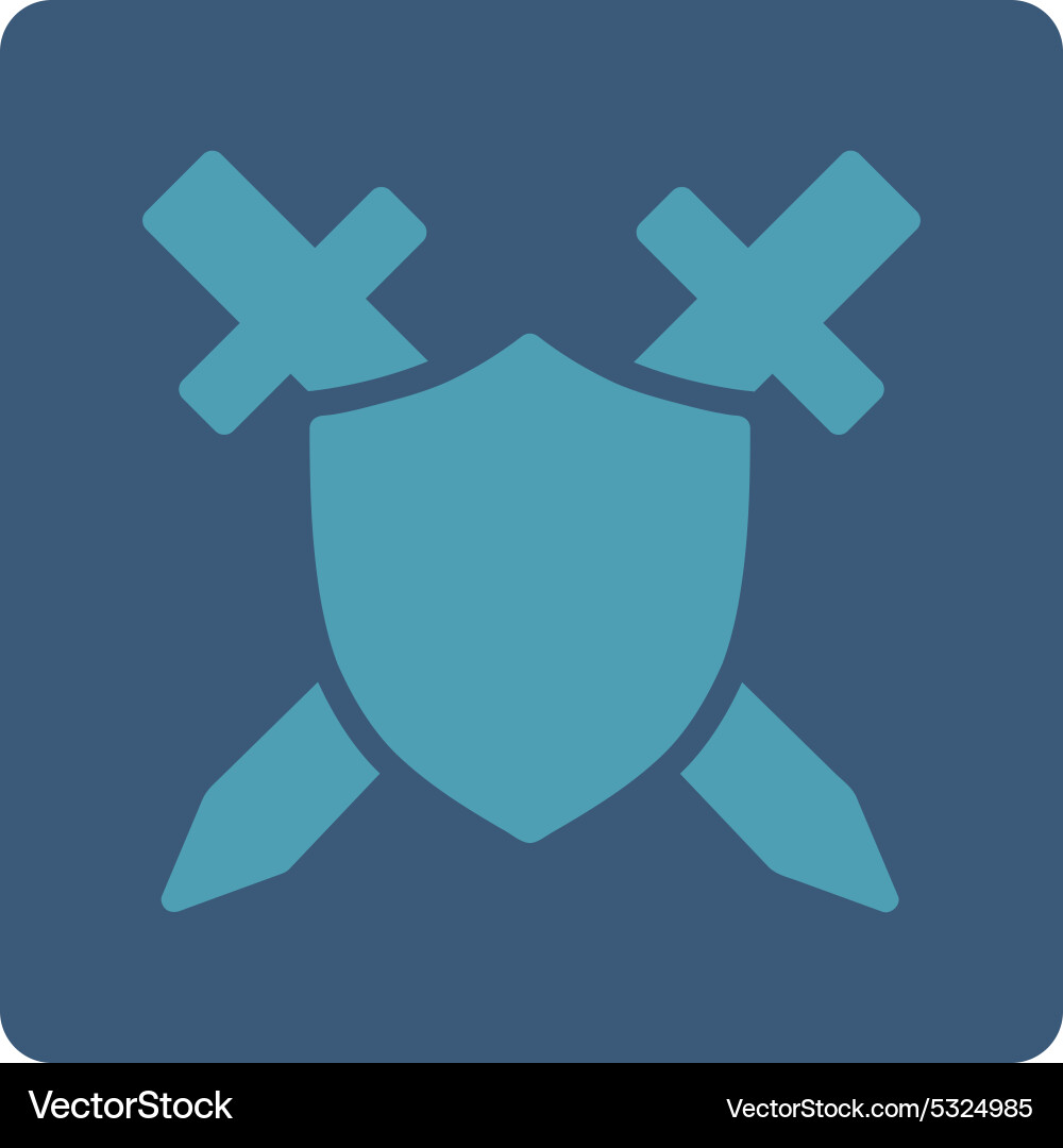 Guard icon from commerce buttons overcolor set vector image