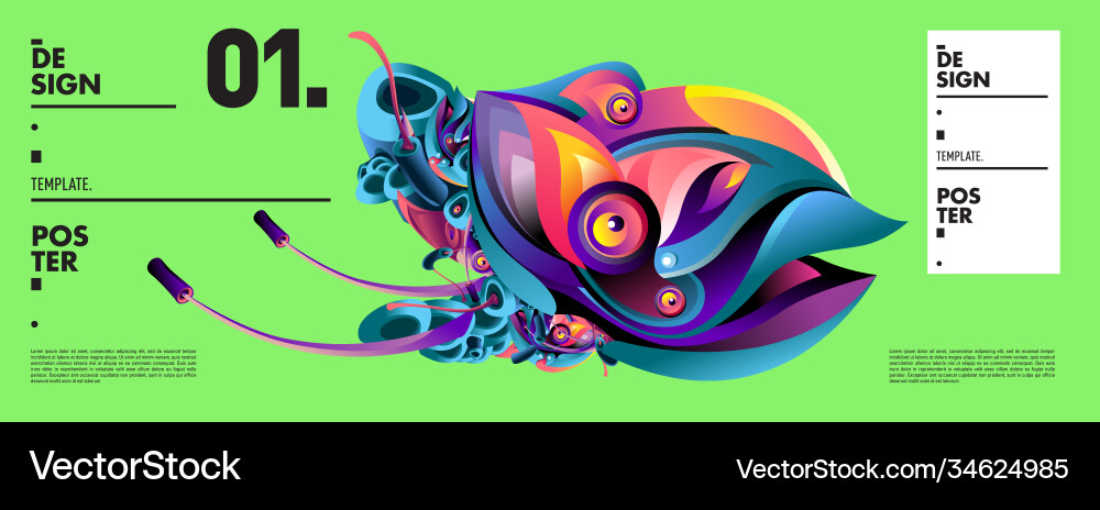 Landing page background template with colorful Landing page background template with colorful Vector Image