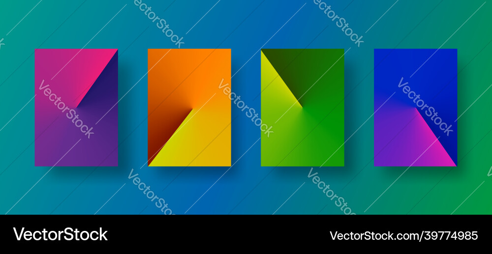 Screen gradient set modern abstract background Screen gradient set modern abstract background Vector Image