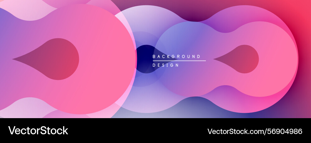 Abstract fluid shapes overlap creating vibrant Abstract fluid shapes overlap creating vibrant Vector Image