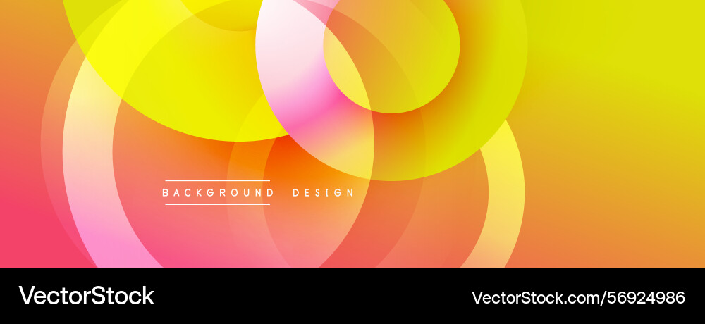 Abstract vibrant design features overlapping Abstract vibrant design features overlapping Vector Image