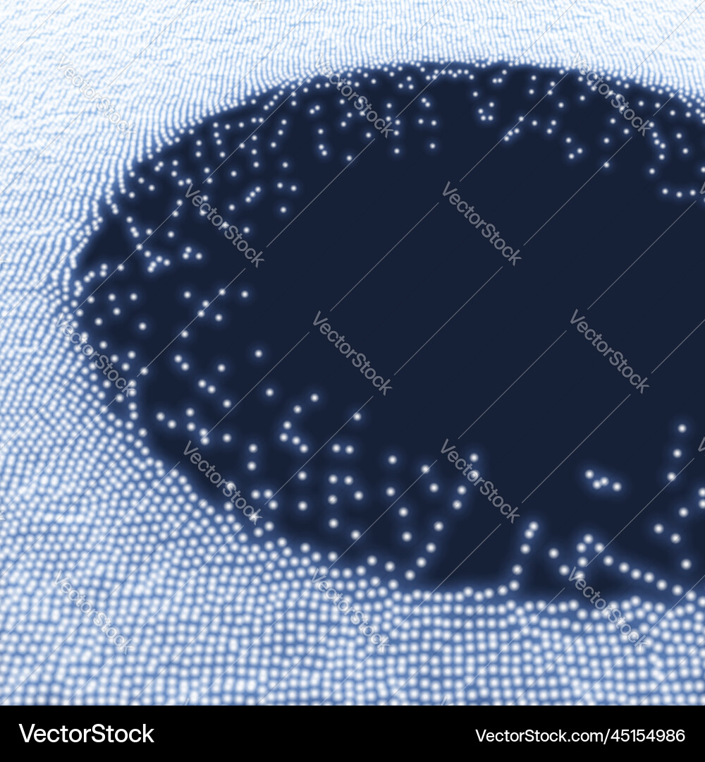 Array with dynamic particles 3d technology style Array with dynamic particles 3d technology style vector image