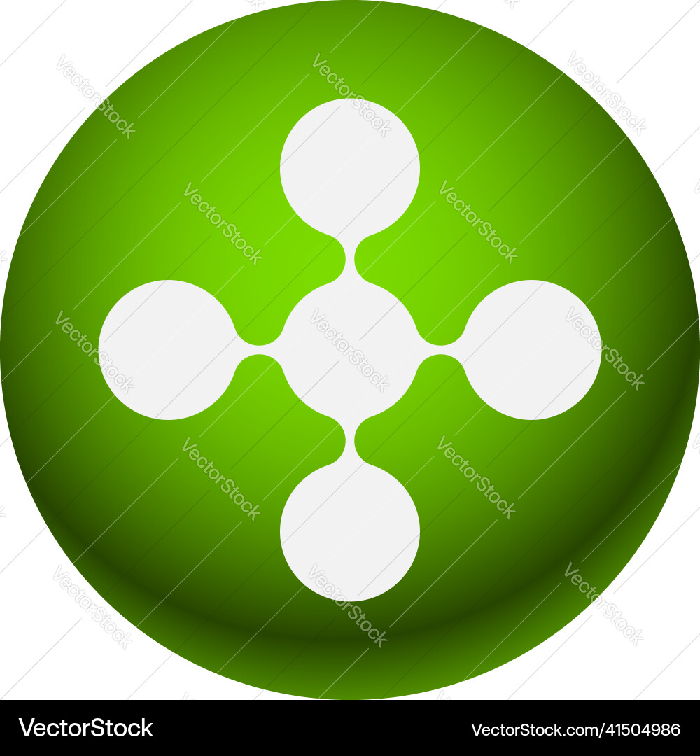 Connected circles nodes as technology tech Connected circles nodes as technology tech Vector Image