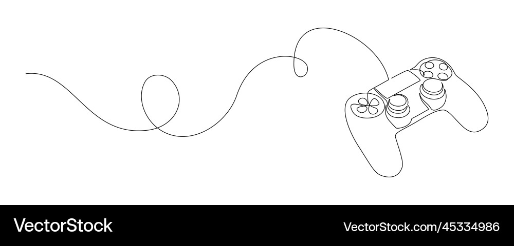 Continuous Line Game Stick Vector Image