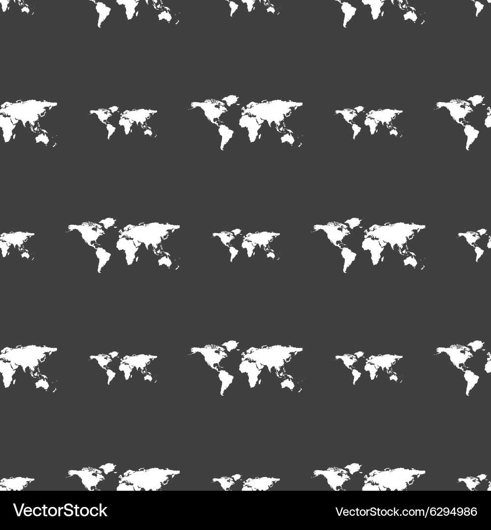 Cursor arrow icon sign seamless pattern on a gray vector image