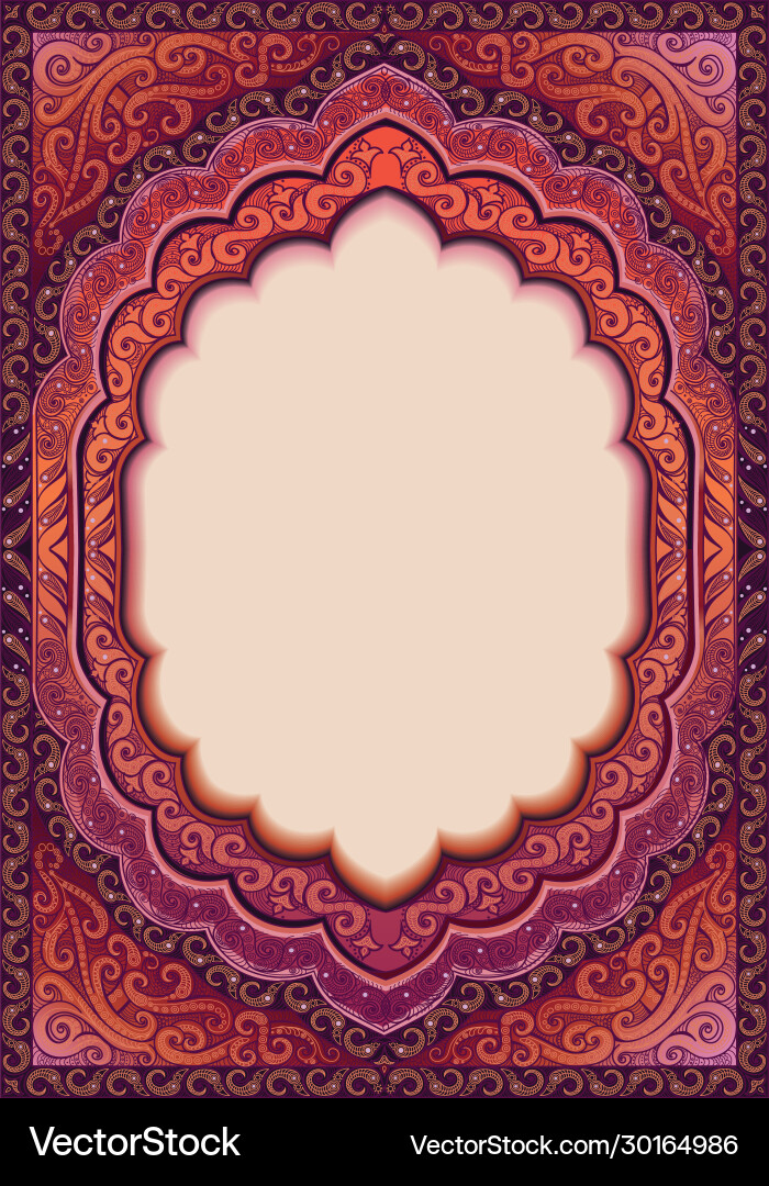 Elegant Oriental Pattern Background vector image