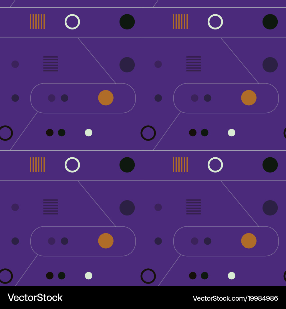 Mechanism and abstract interface seamless pattern Vector Image