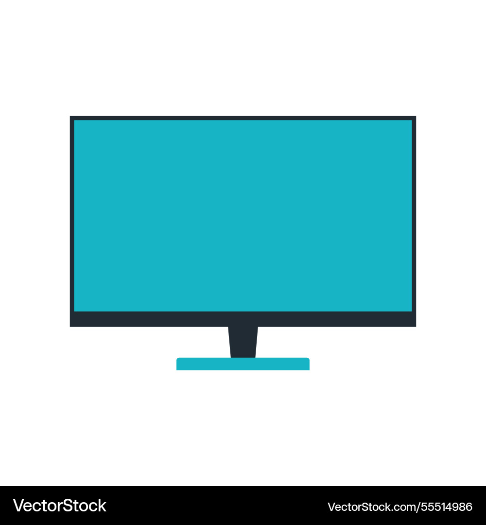 Monitor icon display screen computer Monitor icon display screen computer vector image