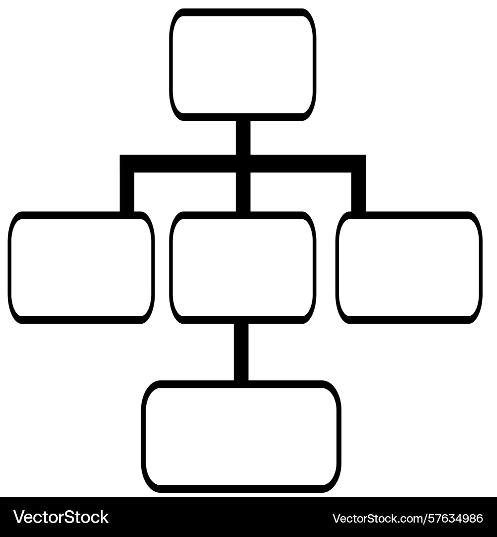 This showcases a hierarchical structure This showcases a hierarchical structure vector image