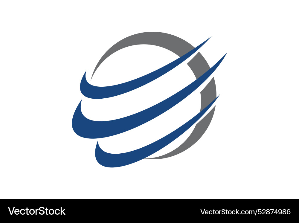 Wire around world faster design vector image