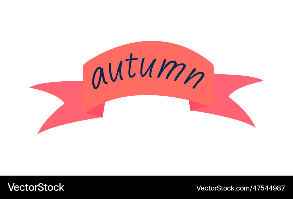 Autumn banner text for web print Autumn banner text for web print Vector Image
