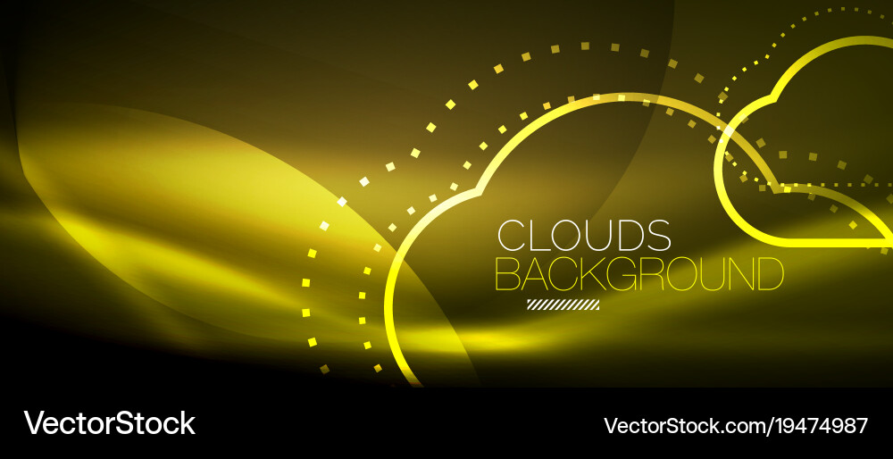 Cloud computing storage concept Vector Image
