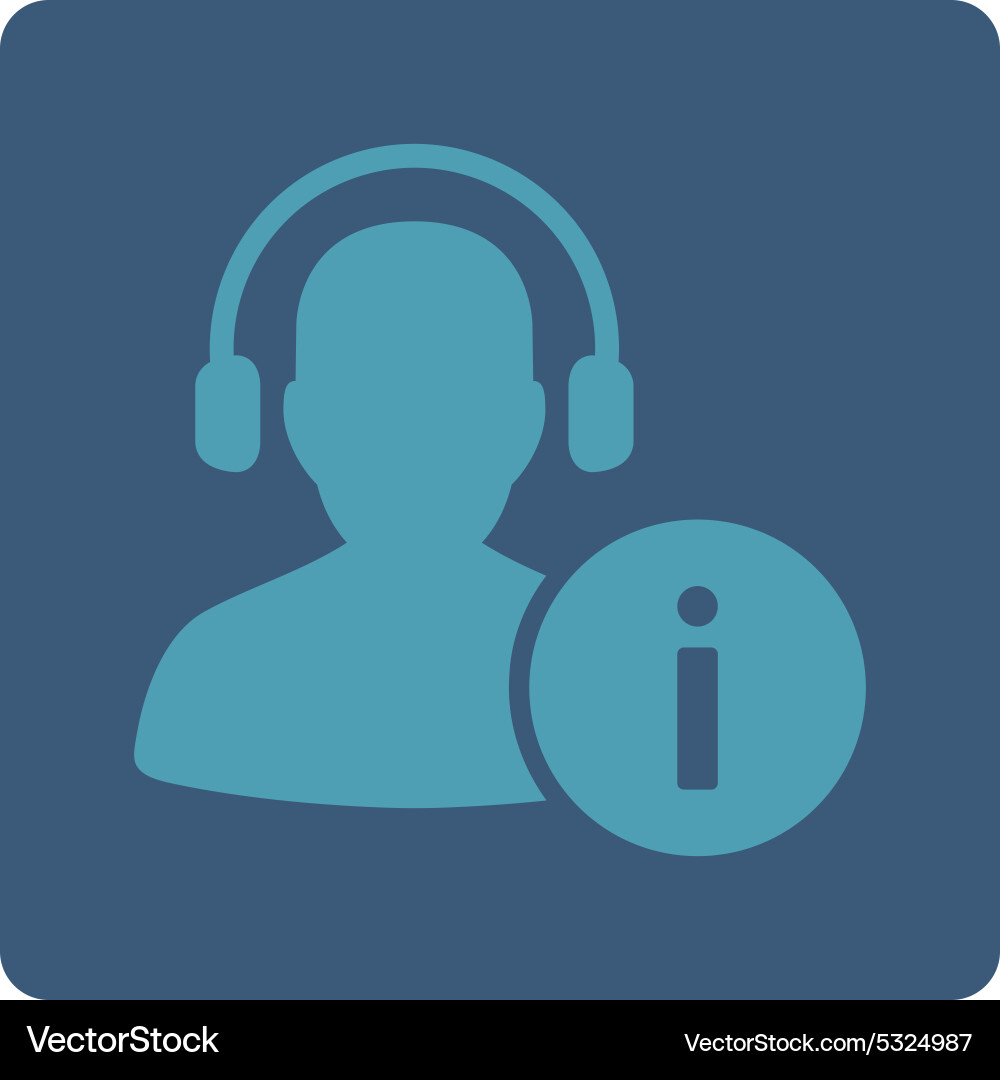 Help desk icon from commerce buttons overcolor set vector image