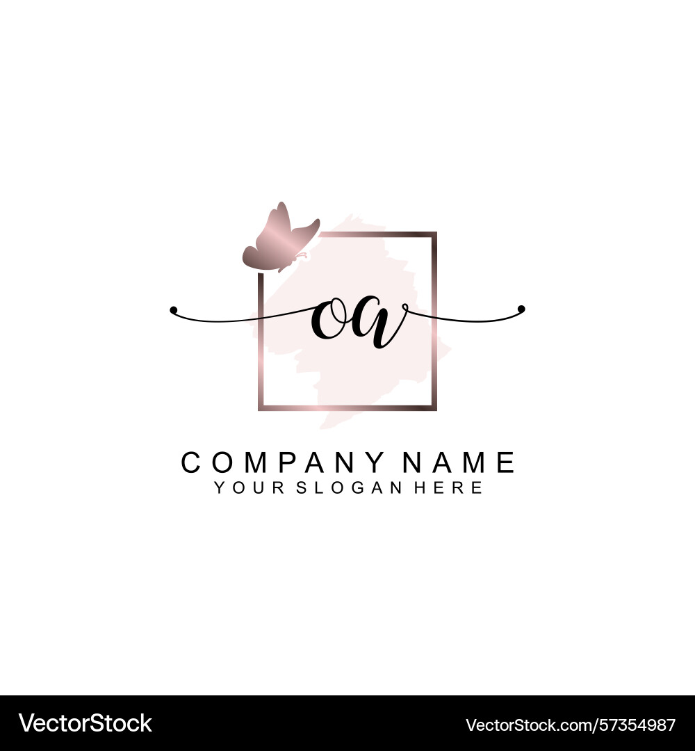 Minimalist handwritten oa initial logos with soft Minimalist handwritten oa initial logos with soft Vector Image