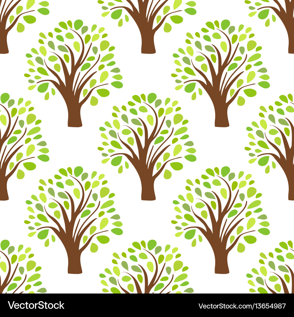 Seamless pattern texture background with trees Seamless pattern texture background with trees Vector Image