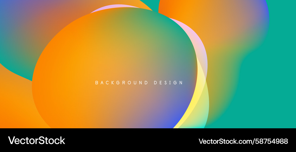 Abstract colorful shapes overlap creating vibrant Abstract colorful shapes overlap creating vibrant Vector Image