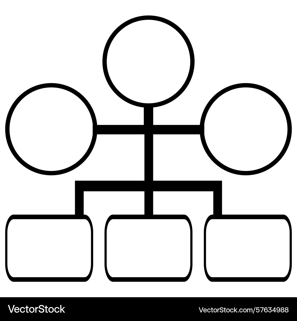 Abstract of a hierarchical structure Abstract of a hierarchical structure vector image