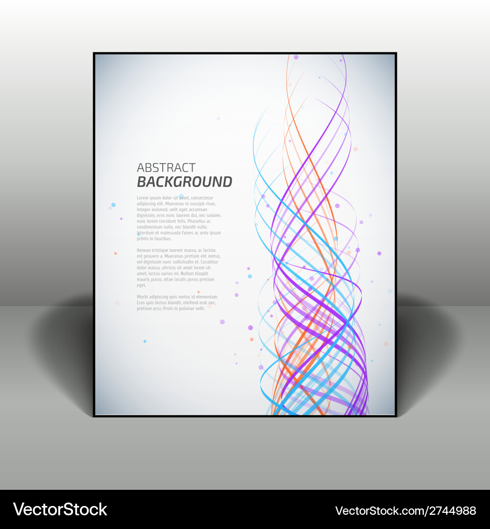 Dynamic Abstract Waves Background Vector Image