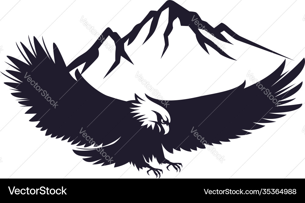 Eagle icon logo design template Eagle icon logo design template Vector Image