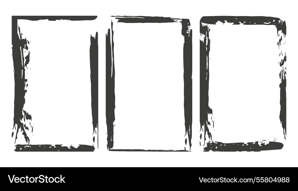 Frame photo grunge texture overlay effect set Frame photo grunge texture overlay effect set vector image