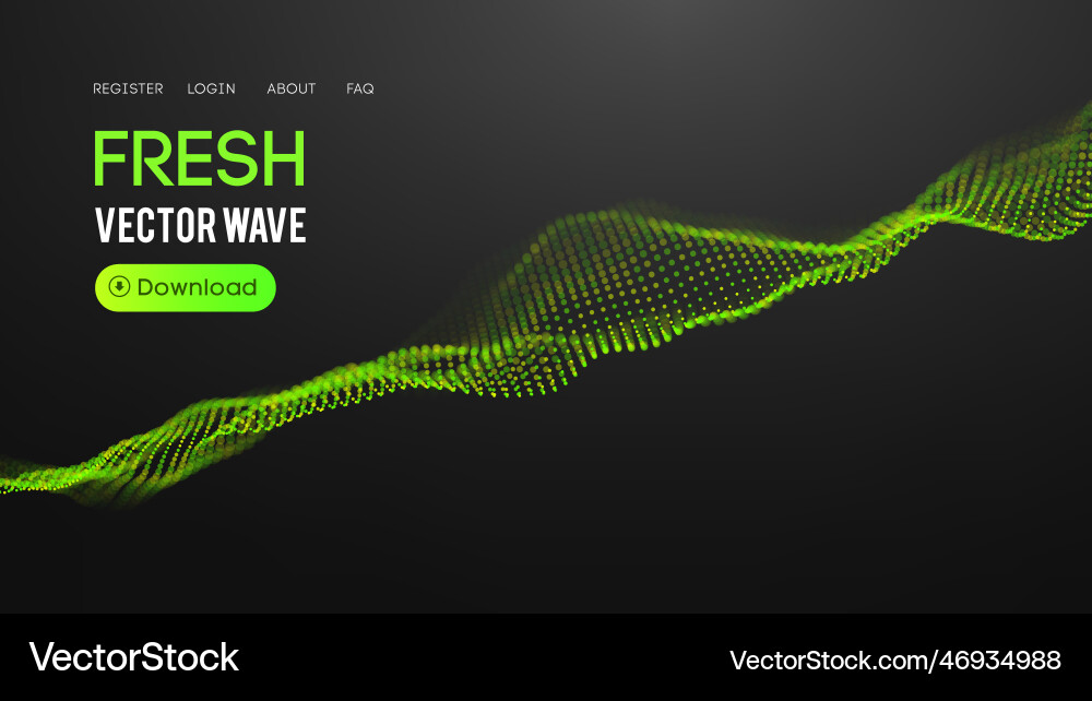 Fresh abstract green background energy vector image