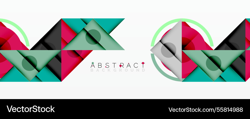 Geometric abstract design with layered triangles Geometric abstract design with layered triangles Vector Image