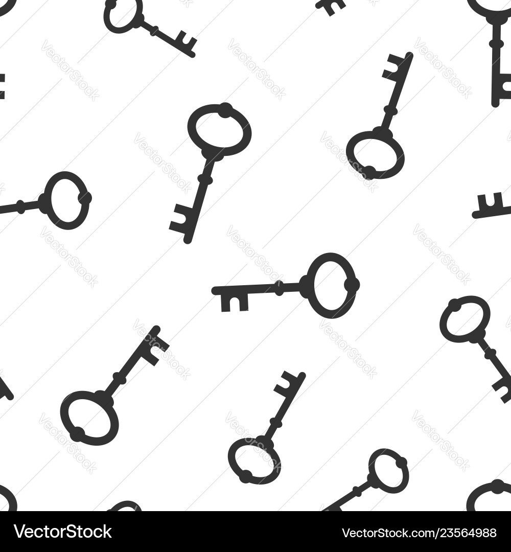Key icon seamless pattern background access login vector image