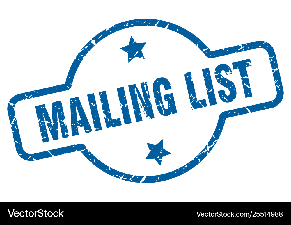 Mailing list Vector Image