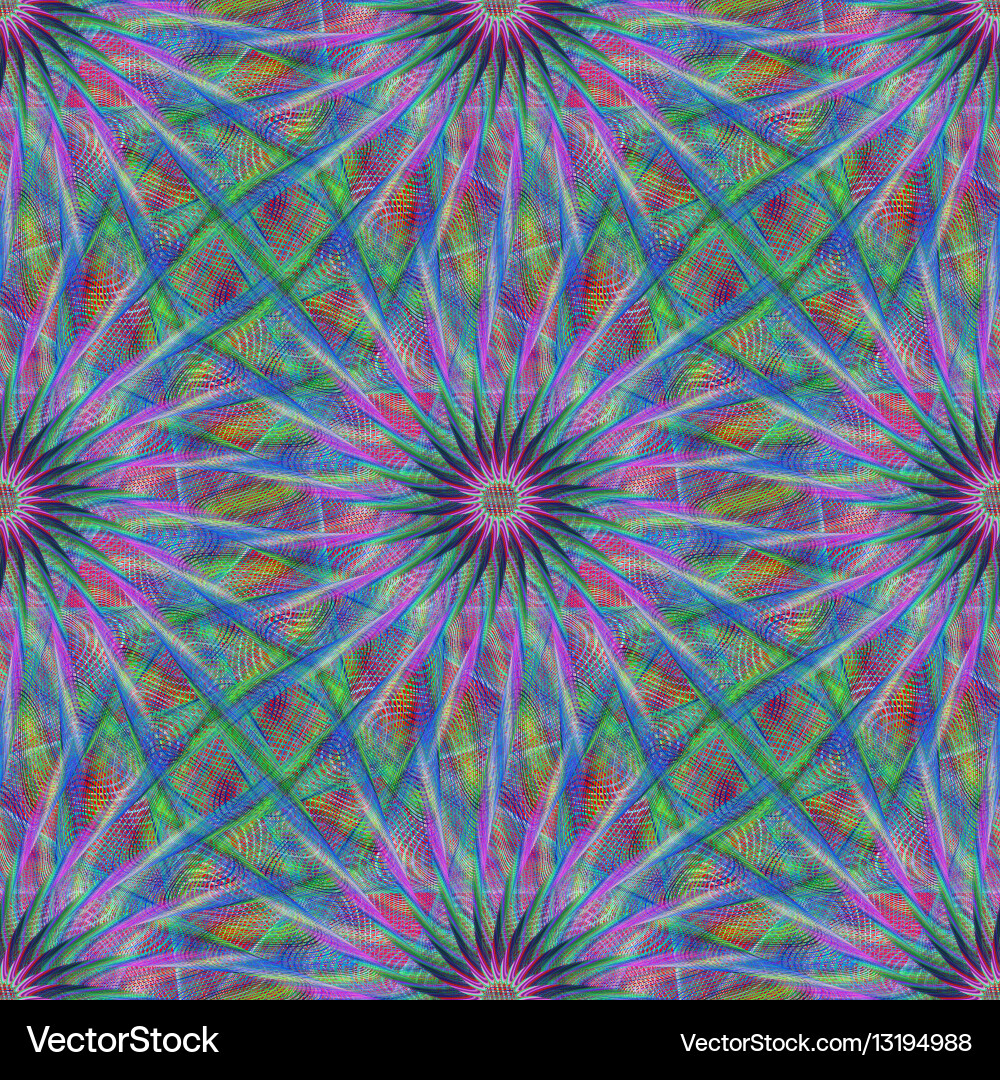 Seamless abstract fractal pattern background Vector Image