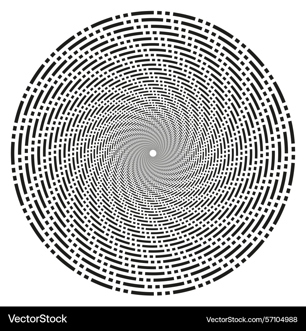 Swirl triangle shape rotating form abstract vector image