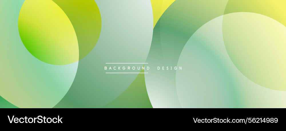 Abstract background features overlapping circles Vector Image